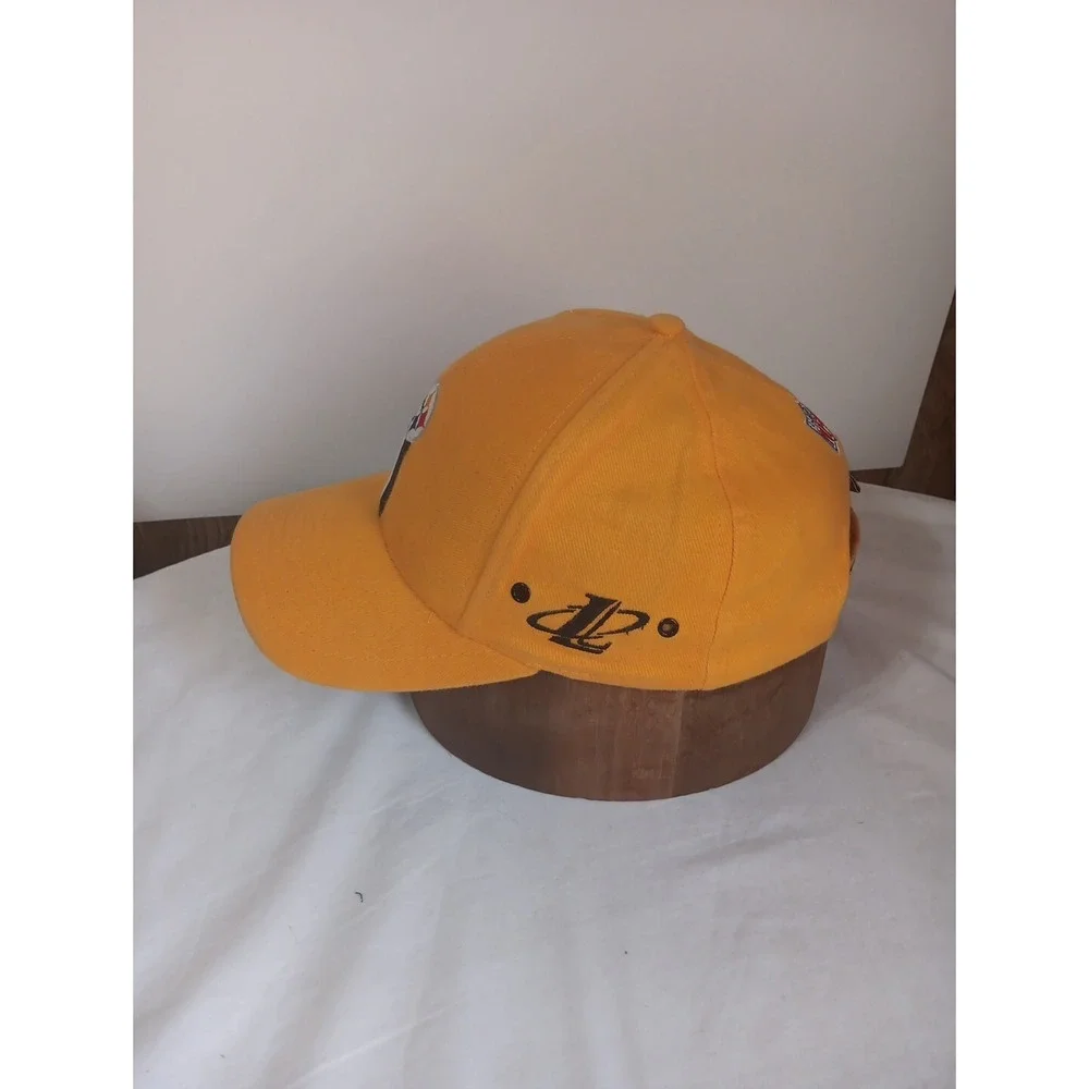 Pittsburgh Steelers Cap Hat‎ Pro Line Logo Athletics Yellow Strap Back Hook Loop